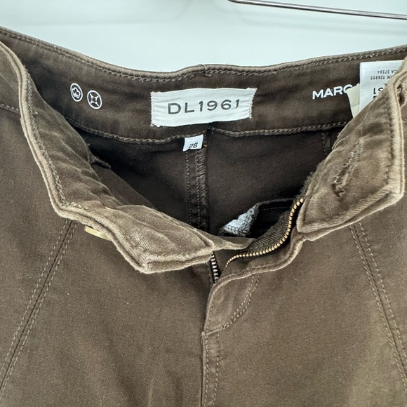 DL1961 Margaux Instasculpt Ankle Skinny Jeans Size 28 McKinney Olive Brown - Picture 16 of 16